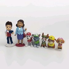 Paw Patrol Set of 7 Different PVC Cake Toppers Mini Figures