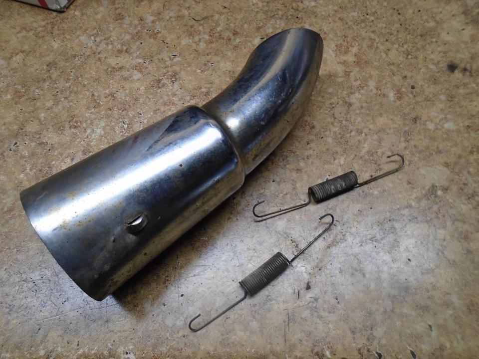 Yamaha Venture XVZ1300 XVZ 1300 1987 cubierta de punta de silenciador de escape tubo de extremo cromado Foto 2 de 2