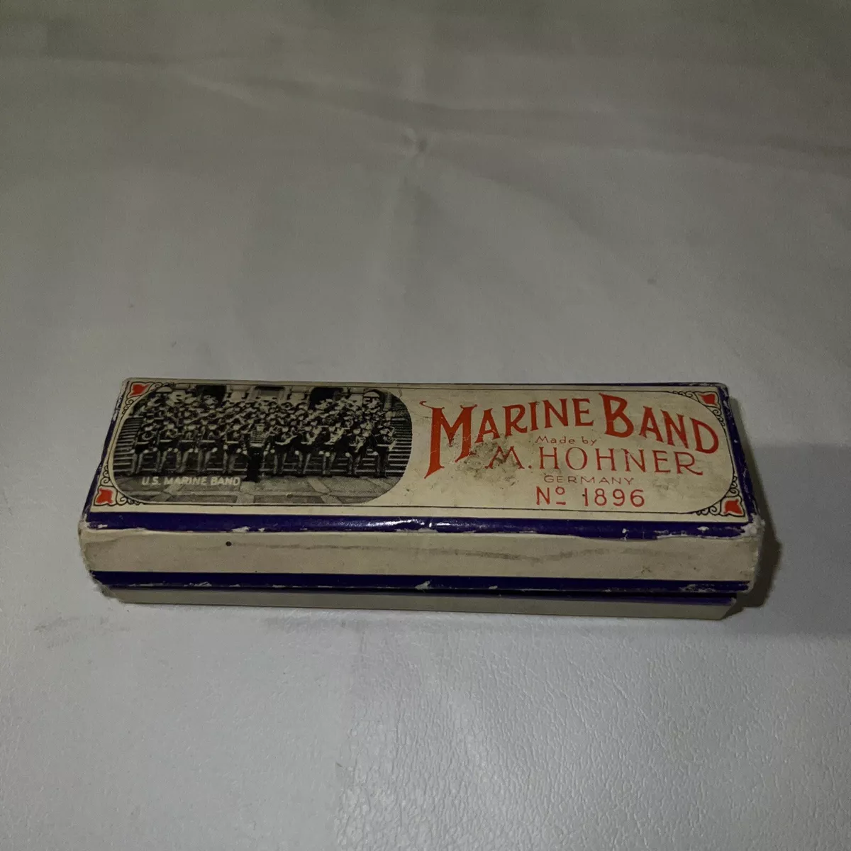 Vintage marine band harmonica no 1896 deals