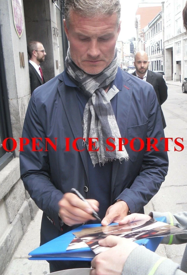 FOTO FIRMADA POR DAVID COULTHARD AUTOGRAFIADA F1 MERCEDES CARRERAS 8X10 PRUEBA EXACTA Foto 2 de 2