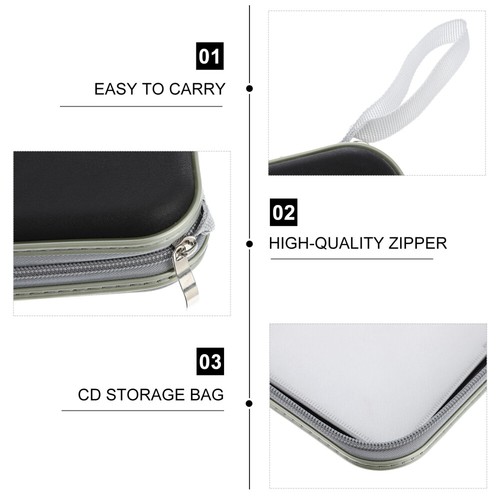 40 Capacity Disc Storage Case Durable DVD Storage Bag CD Holder Zipper Case - Afbeelding 6 van 12