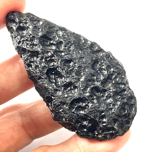 tektite indochinite space rock impactite of meteorite impact stone 34g Tear Drop