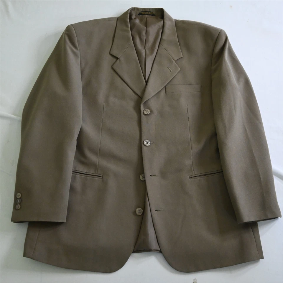 Giorgio Brutini 42R 34x30 Marrón Tostado Hombre Chaqueta Pantalones Traje Foto 2 de 4