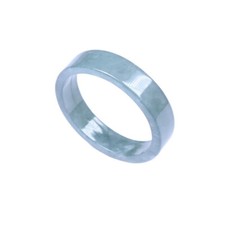 Certified Burma Natural blue water Grade Jade jadeite Circle square Ring lovers