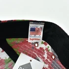 Neuf avec étiquettes chapeau logo Supreme Red Camo Ripstop boîte militaire 5 panneaux FW21 DS AUTHENTIQUE