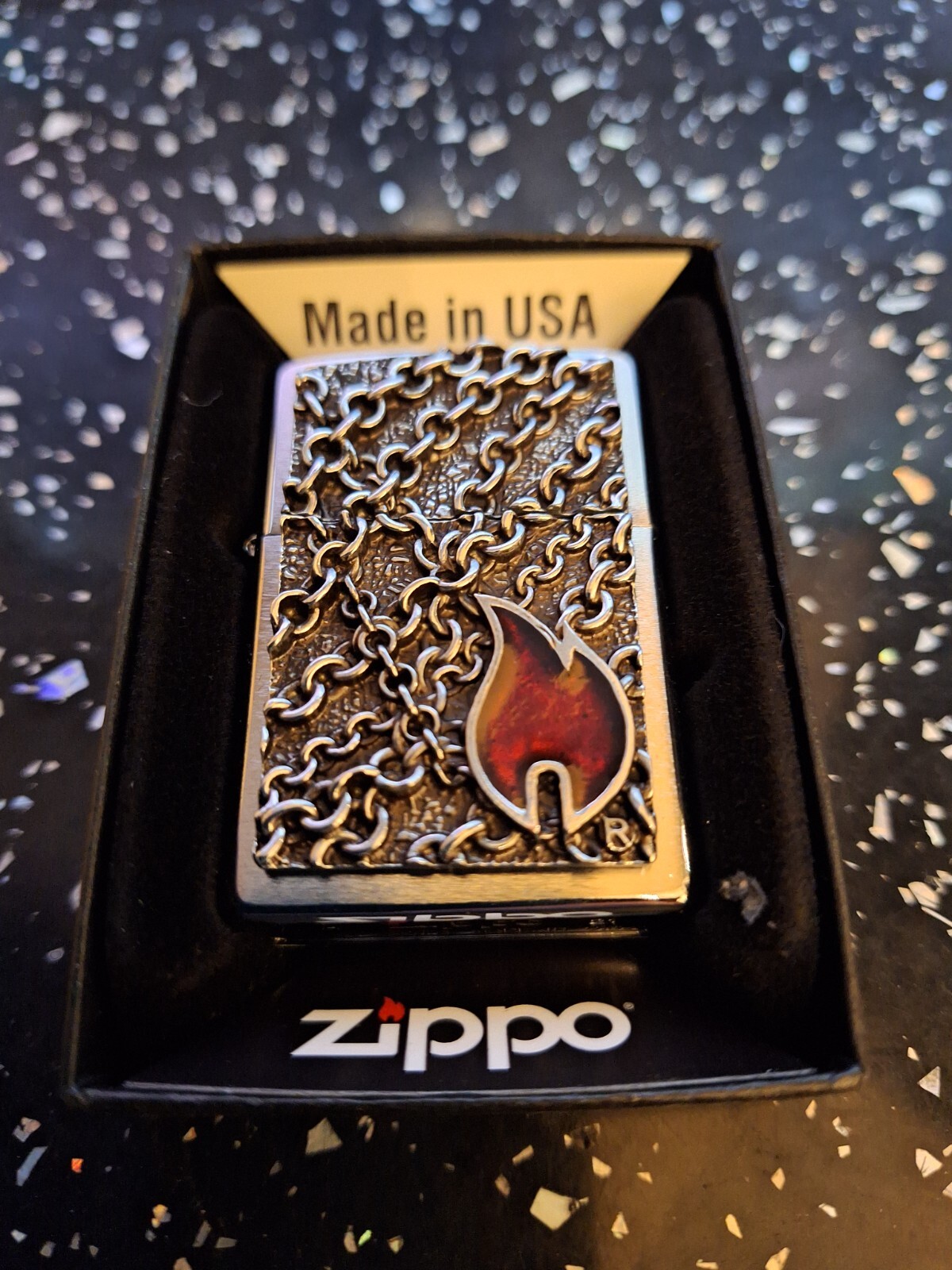 Zippo lighter Flame With Chain's absolutely stunning lighter. eBay