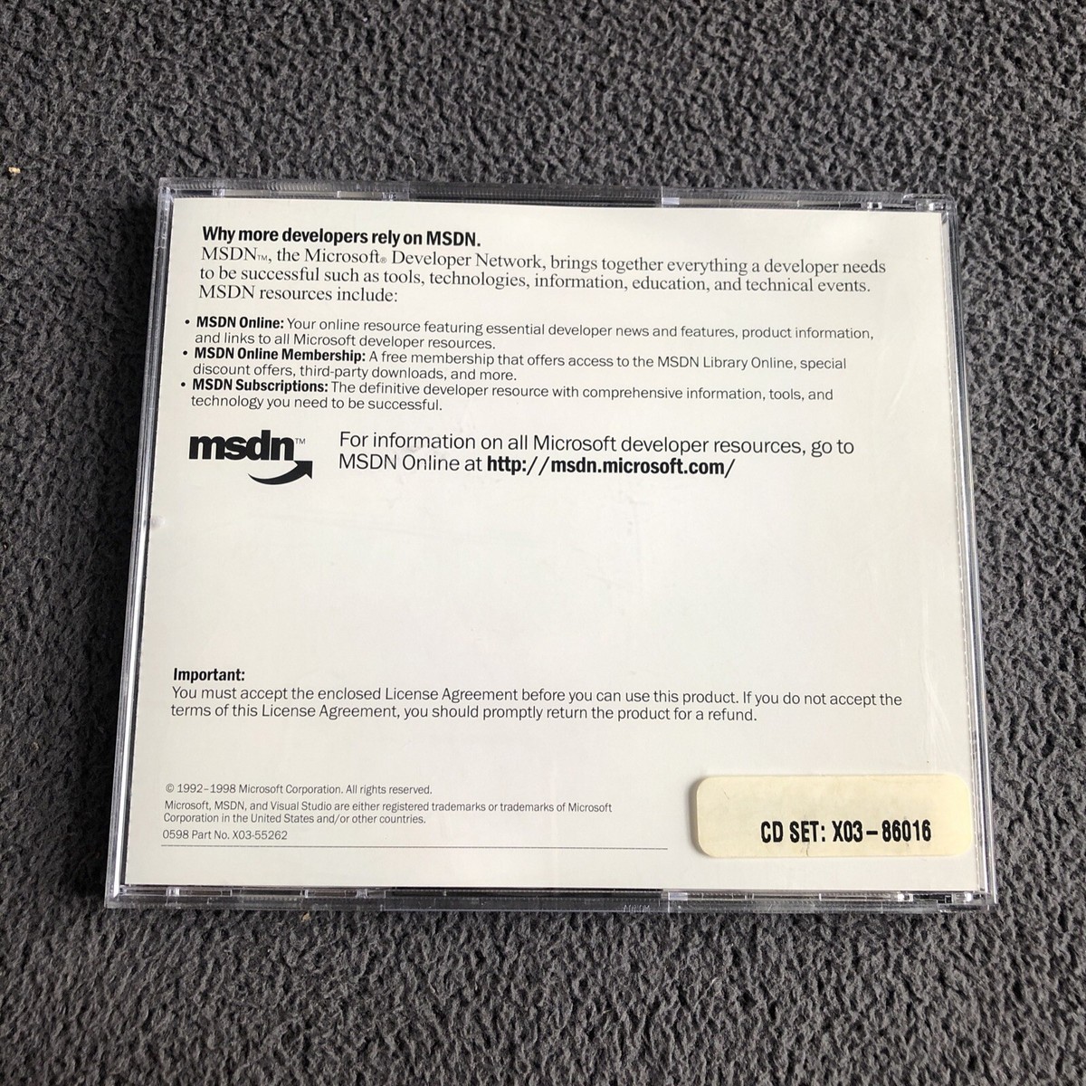 Windowsアクセサリー Microsoft MSDN C MSDN Library Visual Studio 6.0 (Disc 2)(X03 73123)(Microsoft)(1998