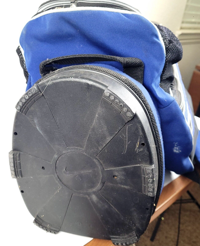Nike Golf Cart Bag Blue/Black 14-Way Divider Rain Hood Cooler Pocket Pre-Owned - Picture 16 of 20