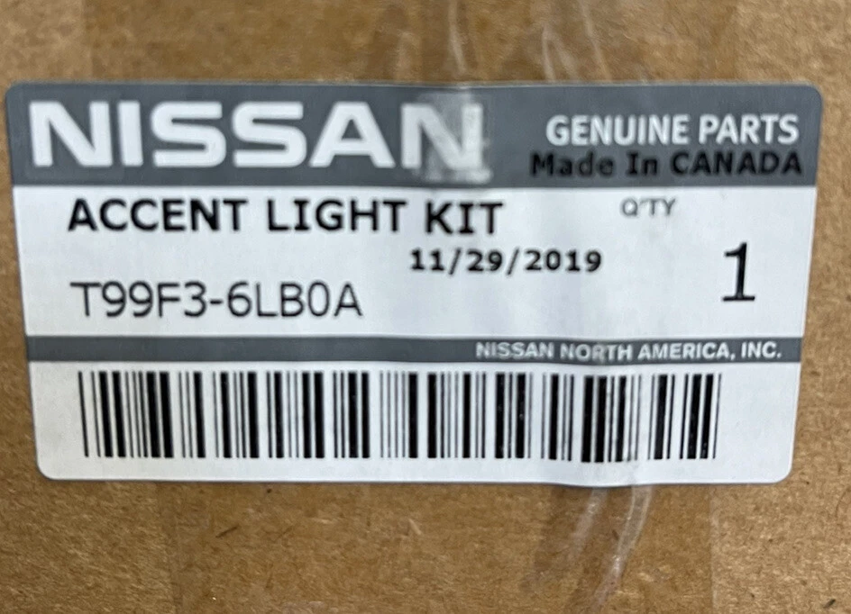NISSAN SENTRA 2020 2021 GENUINE Interior Accent Lighting OEM T99F3 6LB0A