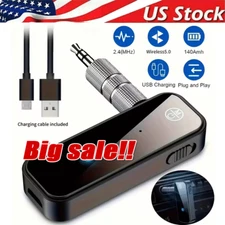USB Wireless Bluetooth 5.0 Transmitter Receiver for Car Music Audio Aux Adapter
