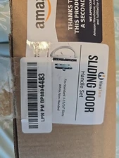 Hausun Sliding Glass Door Set Handle White 3-15/16" - Locking Lever Not Included