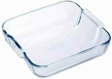 Pyrex Transparent Oven Safe Scratch Square Resistant Glass Roasting Tray Cooking