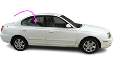 Fits: 2001-2006 Hyundai Elantra Hatchback Passenger Right Rear Door Window Glass