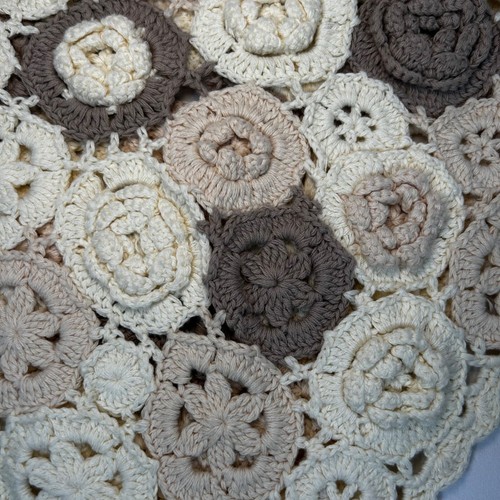 Zara Crochet Size M-L Floral Neutral Shorts Swim Cover Up - Picture 3 of 3
