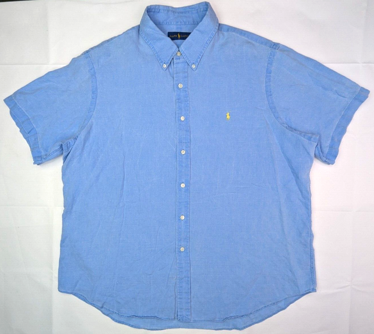 Ralph Lauren linen100% shirt 麻 ポニー 極上 Ralph Lauren linen100% shirt 麻 ポニー 極上 - メルカリ