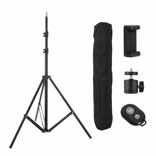 2M Light Stand Tripod with Phone iPad Clamp Kit for iPhone Samsung Video Photo - Picture 14 of 14
