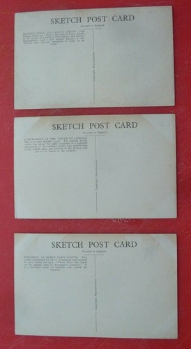 3 Postales London Life Peter Pan Estatua Piccadilly Circo y Torre de Londres - Imagen 2 de 2