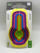 Ideal Kitchen Nesting Measuring Cup / Spoon 6 piece Set Dishwasher Safe BPA FREE