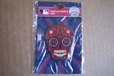 Los Angeles Angels of Anaheim MLB Large Sugar Skull Pin - Dia de los Muertos