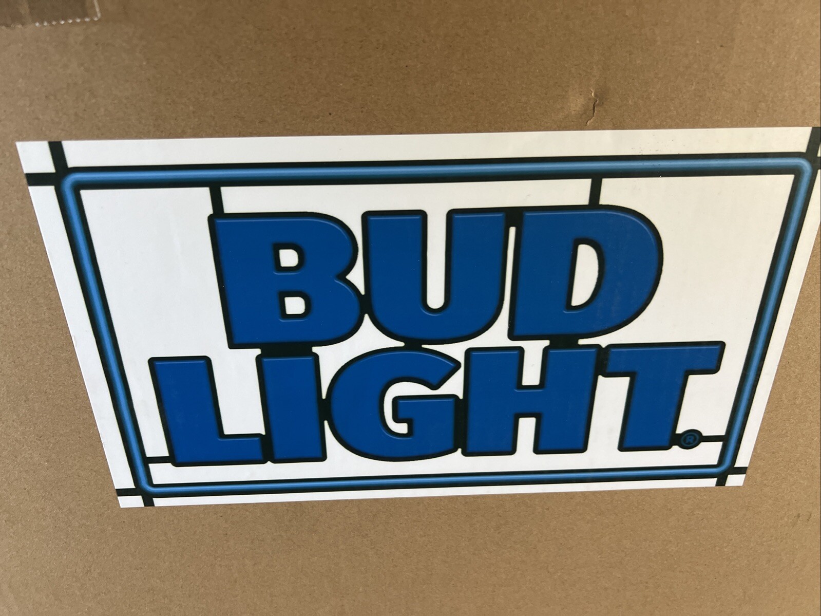 BUD LIGHT BEER LED LIGHT UP SIGN GAME ROOM MAN CAVE BAR PUB BUDWEISER