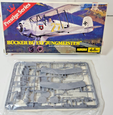 Aurora-Heller 1:72 #6612 Bucker BU 133 Jungmeister OBN 1977 Prestige Series