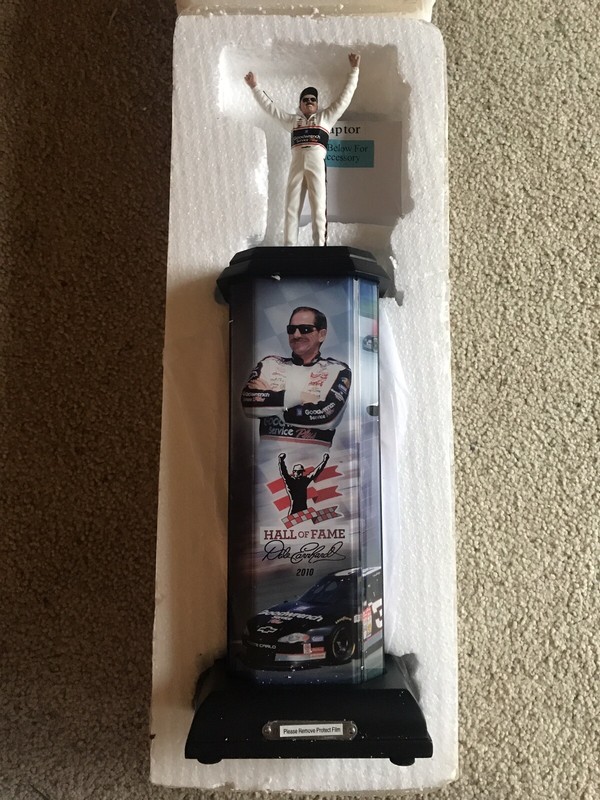 Dale Earnhardt Victory Trophy Illuminating Sculpture The Bradford Exchange W/COA