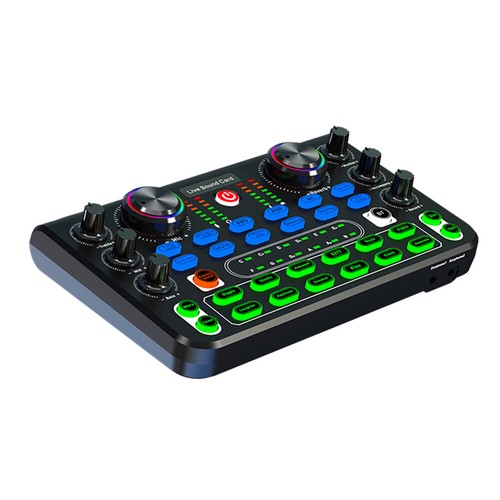 Live Sound Card for Stream Effect NEW Audio Mixer Microphone Voice Changer US - Photo 12/16
