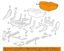 GM OEM 18-19 Acadia Seats Tracks Rear Seat Components-Cushion Cover 84411563