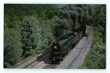 Clas T-1 4-8-4 Blue Mountain & Reading 2102 Clinton PA Vintage Postcard