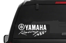 Yamaha Racing Logo Die Cut Vinyl Decal Fairing Bumper Sticker 4x4 Jet Ski SxS