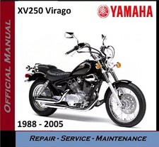 Yamaha XV250 Virago Route 66 Workshop Service Repair Manual 1988 - 2005 on CD