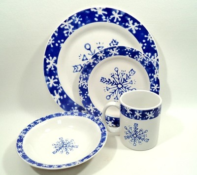 snowflake dinner set