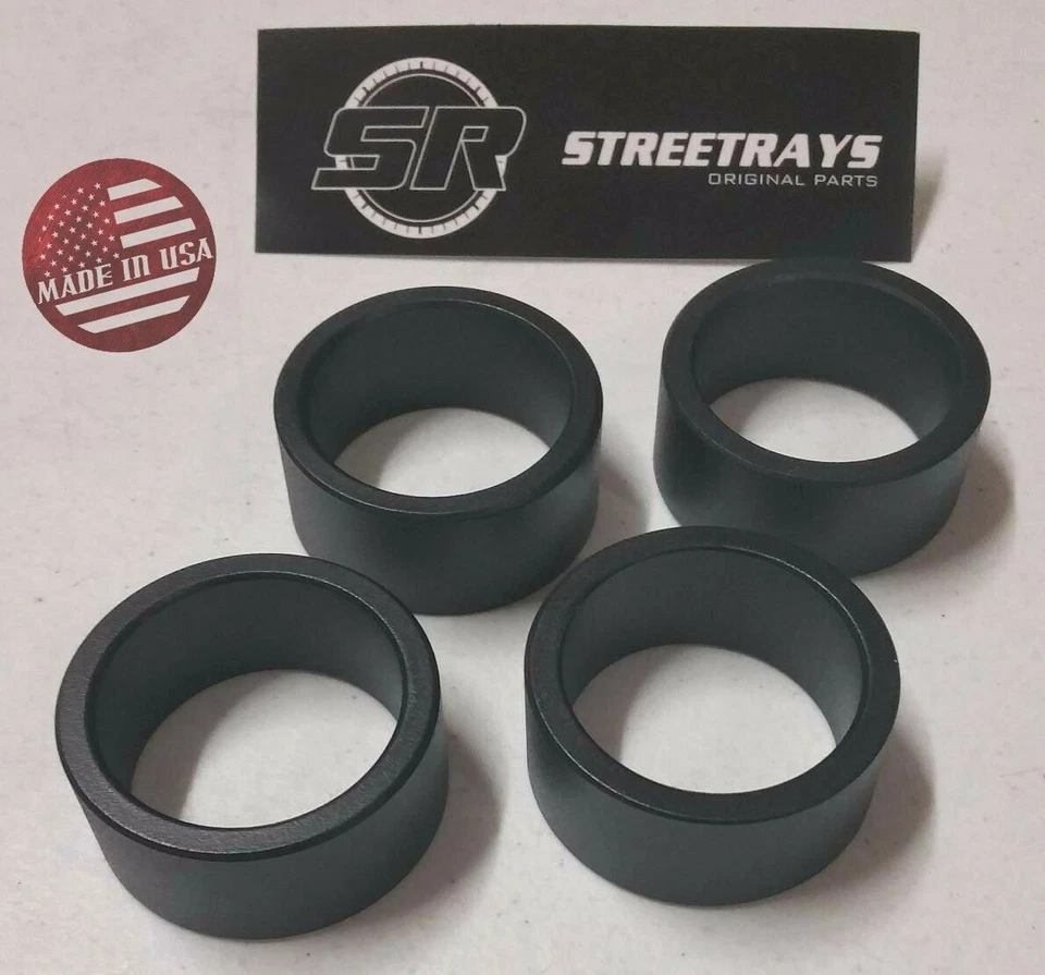 [SR] Yamaha Grizzly 300/350/400 450 550 660 700 ATV 2.5" Kit espaciador de elevación NEGRO Foto 2 de 3