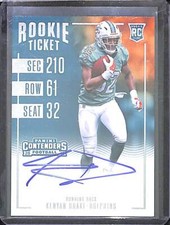 2016 Panini Contenders Playoff Ticket Autograph #312 Kenyan Drake