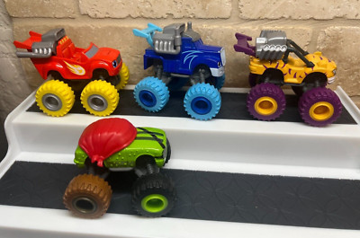 Blaze and the Monster Machines Crusher Blue Pickle Stripes Blaze Die Cast Mattel