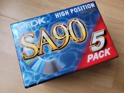 5 Stück TDK SA90 MC Kassetten NEU OVP SEALED Cassette 5X Leerkassetten ORIGINAL