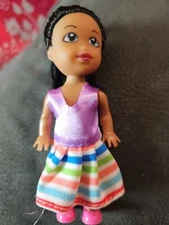 Dolgen Black Haired Girl- 4.5 Inches