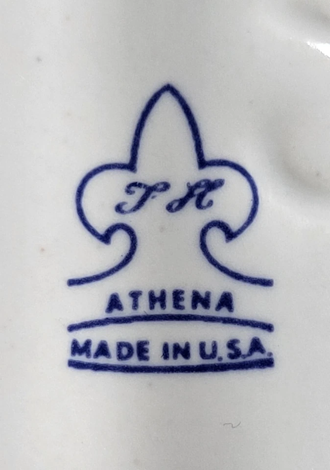 Vintage Rose Print Soap Dish. Athena California. Usa. White Ceramic. Country.... - Image 3 of 4