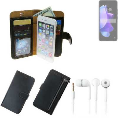 Walletcase für Tecno Pop 7 + headset Handy Schutzhülle Bookstyle