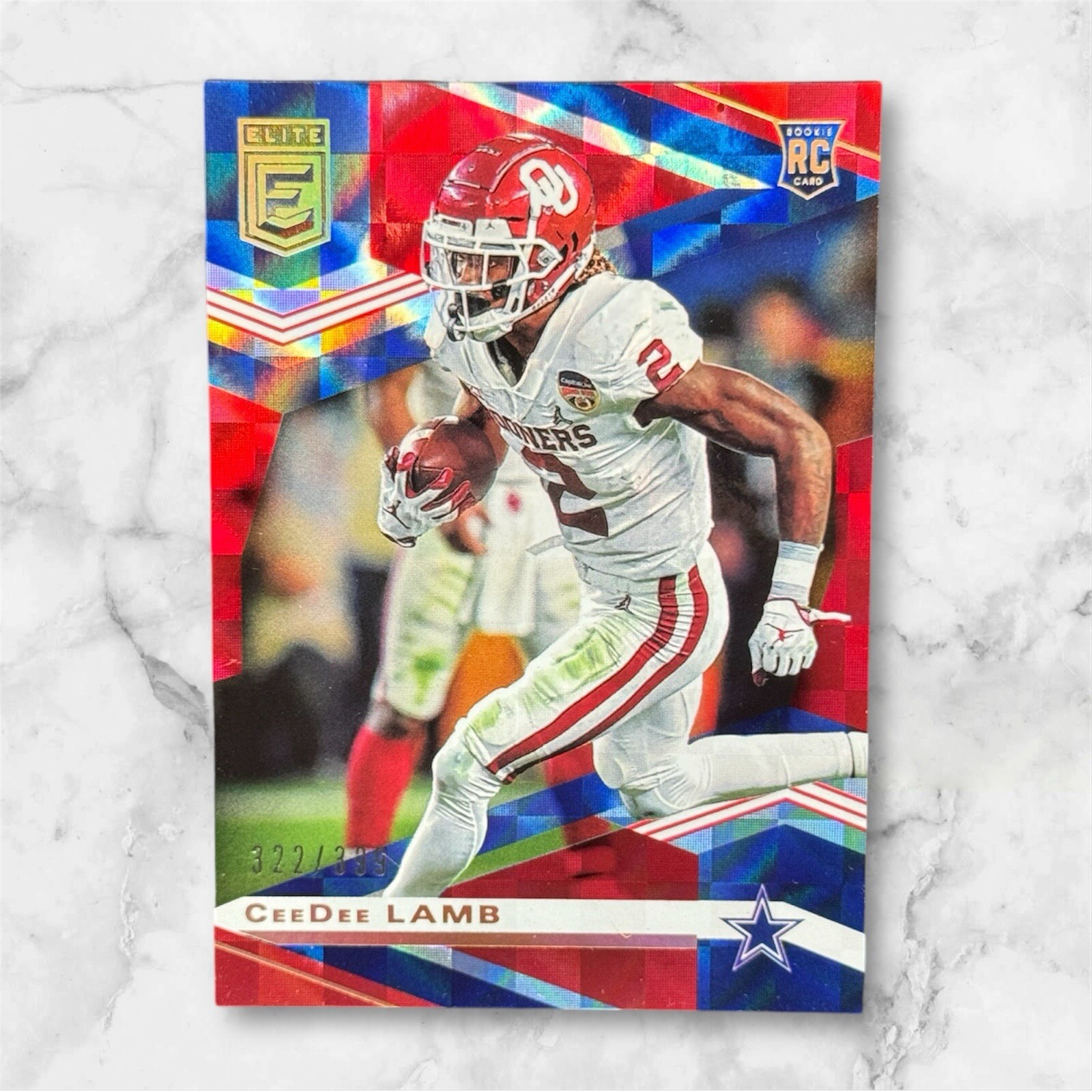 2020 Panini Donruss Elite - Rookies Red #111 CeeDee Lamb /399 (RC)