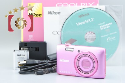 Very Good!! Nikon COOLPIX S3600 Azalea Pink 20.0 MP Digital Camera 