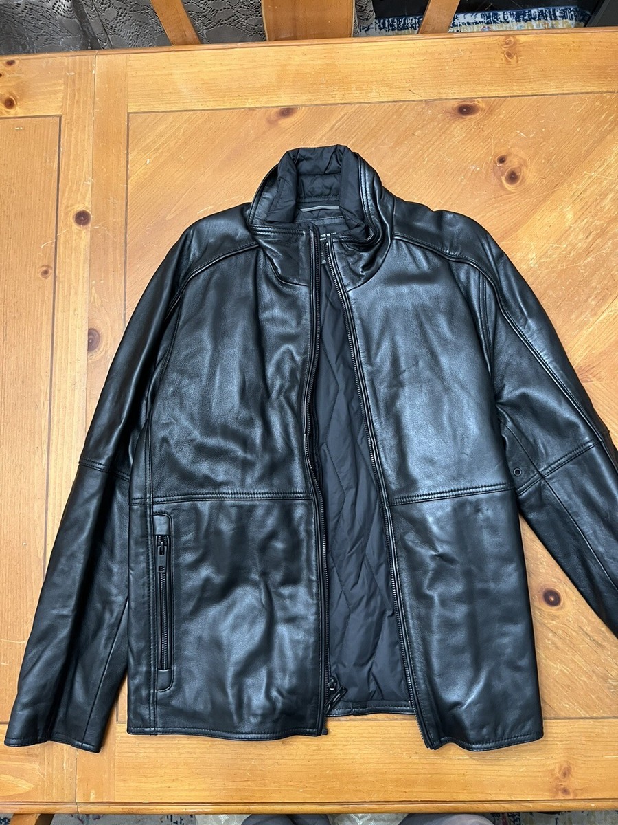 Genuine Leather Jacket - Andrew Marc - Black - Size: M -Lambskin