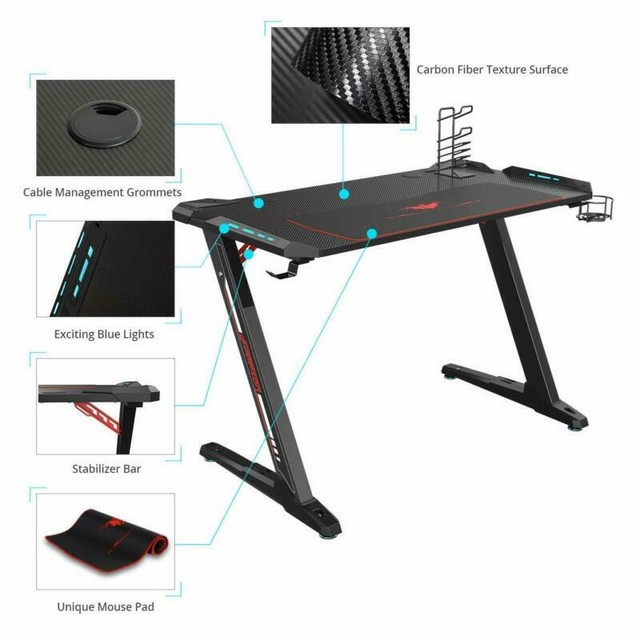 Eureka Ergonomic Z1 S Gaming Desk Computer Desk Table Pc Mit