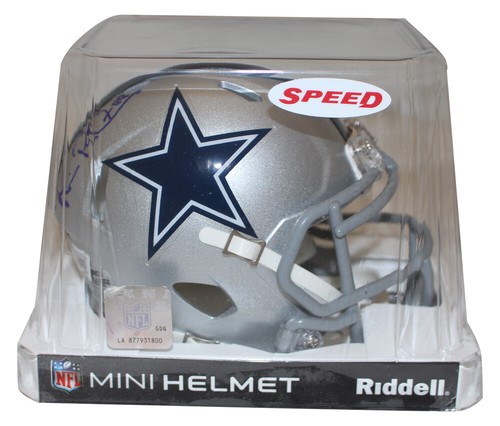 Michael Irvin Autographed Dallas Cowboys Speed Mini Helmet Beckett 38885 - Picture 4 of 5