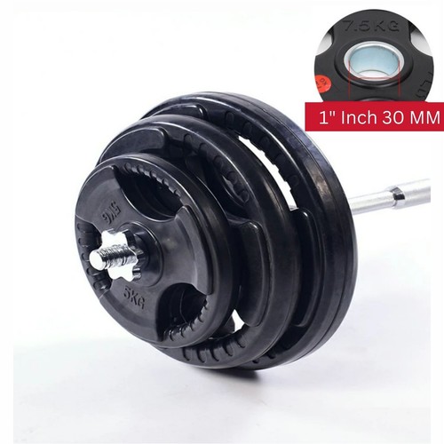 Weight Plates Set Pair Cast Iron 1" Hole Disc Dumbbell Standard Barbell Weights - Picture 7 of 19