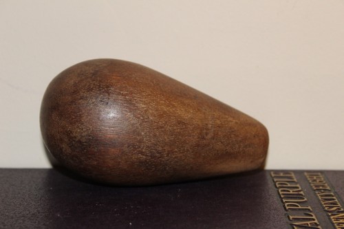 Vintage Vermillion Walnut Fruit Bowl with Wooden Fruit, MCM, Springfield, MO - Picture 11 of 15