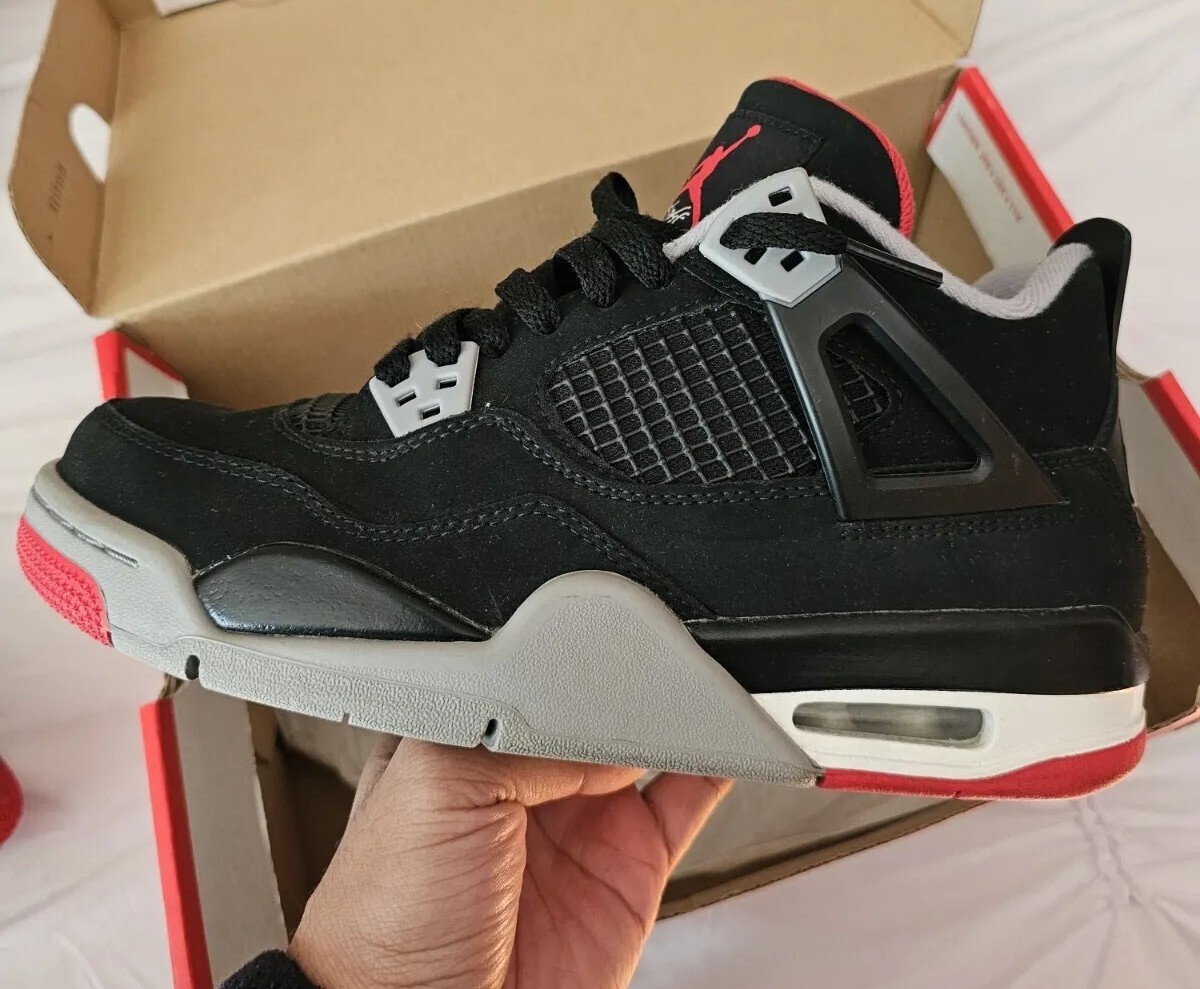 Jordan Retro Bred Black/Fire Red Cement 2019 Size Women