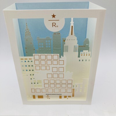 NYC New York City Skyline Pop up Greeting Card Starbucks Reserve Roastery NEW