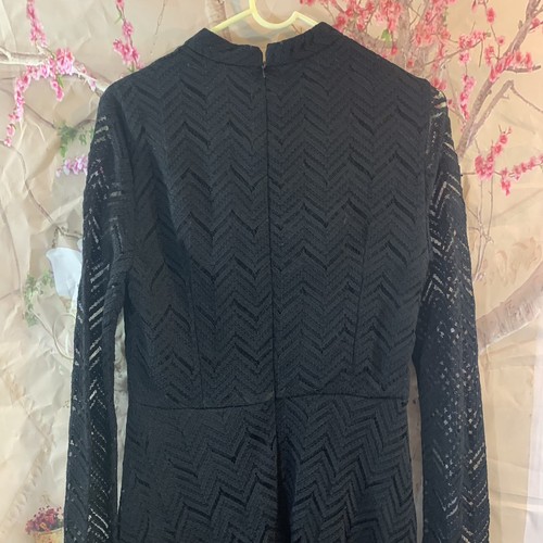 Red Valentino Black Lace Eyelet Overlay Dress Size XS - Picture 7 of 13