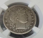 1914 Barber Quarter Better Condition  VF Details Philadelphia US Mint Silver